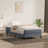 Box Spring krevet s madracem tamno sivi 80x210 cm baršun | shoptok.hr