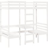  Okvir kreveta na kat + stol i stolice bijeli 90x200 cm borovina | shoptok.hr