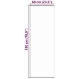  Kuhinjski Tepih Crna 180 x 60 cm Baršun | shoptok.hr
