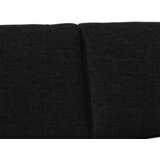  Tapecirani uzglavlje Crna 140 cm Čvrsto borovo drvo | shoptok.hr