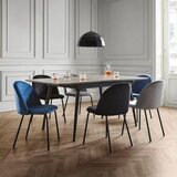 Bessagi Home stol selina, siva, žamet | Shoptok.si