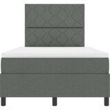 vidaXL Box Spring krevet sa madracem tamno siva mali dupli tkanina | shoptok.hr