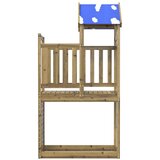  Igralna stolpnica Rjava Trdna impregnirana les - - Rjava - 30.99 - 110,5 x 52,5 x 215 cm - 2025-vidaXL-TOPSELLER | Shoptok.si