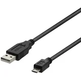 USB-A 2.0 na USB Micro-B Kabel, 5-pinski, 1m, Crni