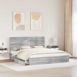  s od storage Siva Sonoma 180 x 200 cm Konstruirano drvo | shoptok.hr