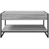 vidaXL Kava Stol Siva Sonoma 80 x 50 x 40 cm Konstruirano drvo | shoptok.hr