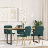 Furnova Jedilni stoli 4 kosi temno zelene tkanine, (21929528) | Shoptok.si