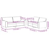  2-dijelni set sofa crvena boja vina od umjetne kože | Eponuda.com