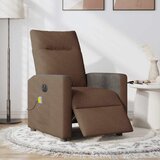 Maison Chic Električni masažni naslanjač - Relax naslanjač rjavo blago, (22042556) Cene