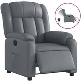 Maison Chic Električni naslanjač - Relax naslanjač sivo umetno usnje, (22062202) | Shoptok.si
