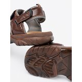 Shelvt Velcro sports sandals brown | Shoptok.si