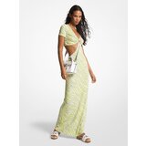 Michael Kors Dress - ZEBRA O-RING MAXI DRESS green | shoptok.hr