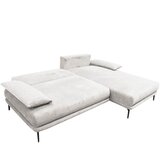 MID.YOU KOTNA SEDEŽNA GARNITURA, tkanina bela | Shoptok.si