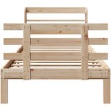  Okvir kreveta s uzglavljem 90 x 200 cm od masivne borovine | shoptok.hr