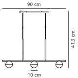 Nordlux visilica na sajli CONTINA 3xG9/5W/230V crna | Eponuda.com