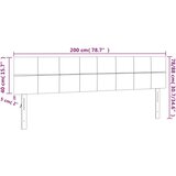  LED uzglavlje krem 200x5x78/88 cm od tkanine | Eponuda.ba