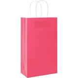 Papirnate vrećice 250 kom s ručkama ružičaste 21x11x36 cm | shoptok.hr