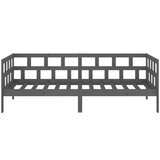  Dnevni ležaj od masivne borovine sivi 80 x 200 cm | shoptok.hr