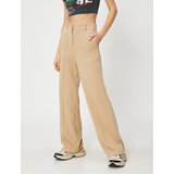 Koton Fabric Trousers Straight Leg Ribbed Pocket Detailed Buttoned | Eponuda.ba