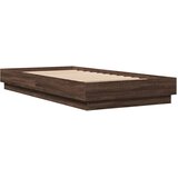 Okvir kreveta s LED svjetlima smeđa boja hrasta 75 x 190 cm | Eponuda.com
