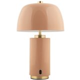 Leitmotiv Bež LED zatemnitvena namizna svetilka s kovinskim senčilom (višina 30 cm) Freya – | Shoptok.si