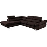 Hom`in KOTNA SEDEŽNA GARNITURA, tkanina temno rjava | Shoptok.si