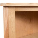 vidaXL Kotna polica 59x36x100 cm trdna hrastovina | Shoptok.si