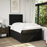  Krevet box spring s madracem crni 120 x 190 cm od tkanine | shoptok.hr