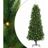 vidaXL Božično drevo med 300 LED z stojalom Zelena 240 cm PE | Shoptok.si