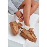 FR1 Womens Snow Boots On Platform With Fur Type Branek Camel Ciabellae | ePonuda.com
