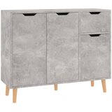  Komoda siva boja betona 90 x 30 x 72 cm konstruirano drvo | shoptok.hr