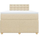 vidaXL Krevet box spring s madracem krem 120 x 190 cm od tkanine | shoptok.hr