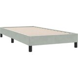 Box Spring krevet s madracem svijetlo sivi 80x210 cm baršun | shoptok.hr