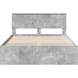  Konstrukcija postelje Beton 140 x 200 cm Masivno borovo les, (5000103486) | Shoptok.si