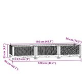  Povišena gredica 120 x 40 x 23 cm od polipropilena | shoptok.hr