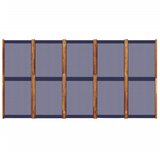 Sobna pregrada s 5 panela tamnoplava 350 x 180 cm | Eponuda.com
