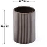 Kave Home Tamno smeđa keramička čaša za četkice za zube Selime – | shoptok.hr