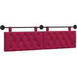  Držeće uzglavlje Zidne Vinska crvena 170 x 55 x 7 cm Baršun - boja crnog vina 160 cm bez LED | shoptok.hr