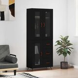  Visoka komoda crni 69,5x34x180 cm konstruirano drvo | Eponuda.com
