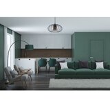  Luster na sajli CORRINI 1xE27/60W/230V, prečnik 34 cm, crna/siva | Eponuda.com