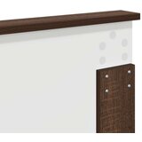 Okvir za krevet s uzglavljem Smeđi hrast 120 x 200 cm | shoptok.hr