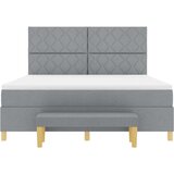  Krevet s opruga kutije Svjetlosiva 200 x 180 cm tkanina | shoptok.hr