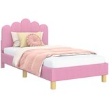 Krevet za djecu s uzglavljem Ružičasta 80 x 160 cm Tkanina | shoptok.hr