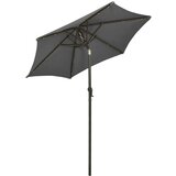  Suncobran s LED svjetlima antracit 200 x 211 cm aluminijski | shoptok.hr
