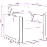 SOFA Kavč Temno siva Splošne dimenzije: 78 x 78 x 80 cm (Š x G x V), (5000144645) | Shoptok.si