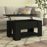 Stolić za kavu crni 79 x 49 x 41 cm od konstruiranog drva | shoptok.hr