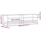 TV ormarić sonoma hrast 180,5x40x46 cm konstruirano drvo | shoptok.hr
