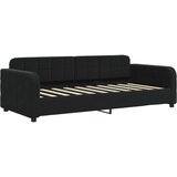  Dnevni krevet s madracem crni 90 x 190 cm baršunasti | shoptok.hr