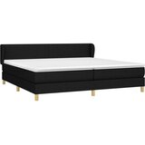  Box spring postelja z vzmetnico črn 200x200 cm blago, (20791753) | Shoptok.si