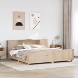 vidaXL Okvir kreveta bez madraca 180 x 200 cm od masivne borovine | shoptok.hr